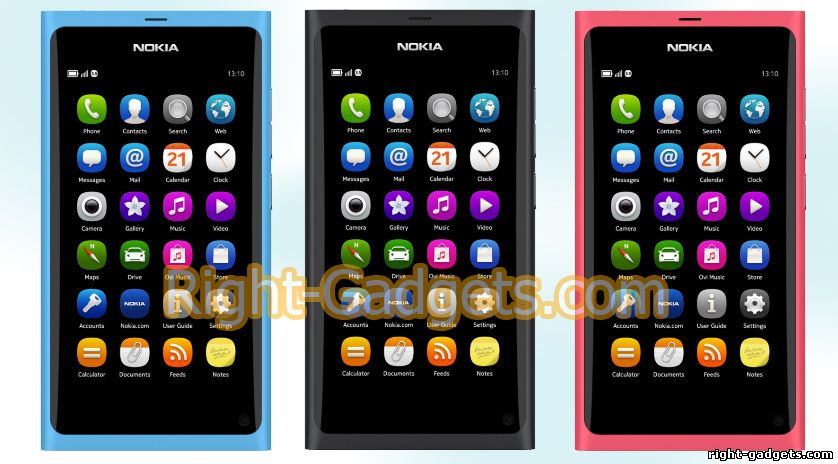 Nokia N9 - цветовая гамма модели